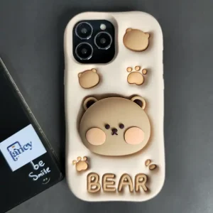 pop socket bear phone case